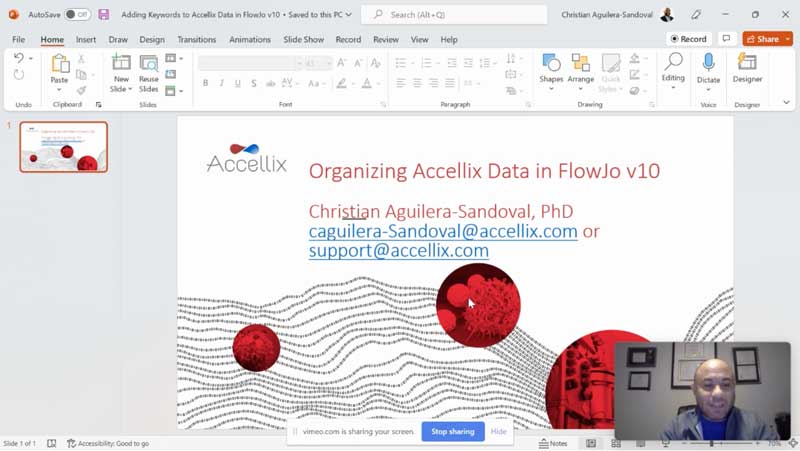 Organizing Accellix Data in FlowJo v10